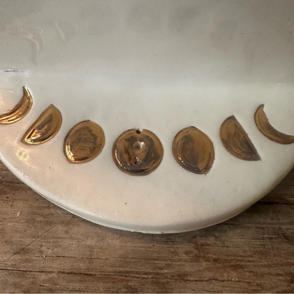 Handmade Ceramic Mini Altar Yoga Meditation Boho Moon Phase - Picture 5 of 12